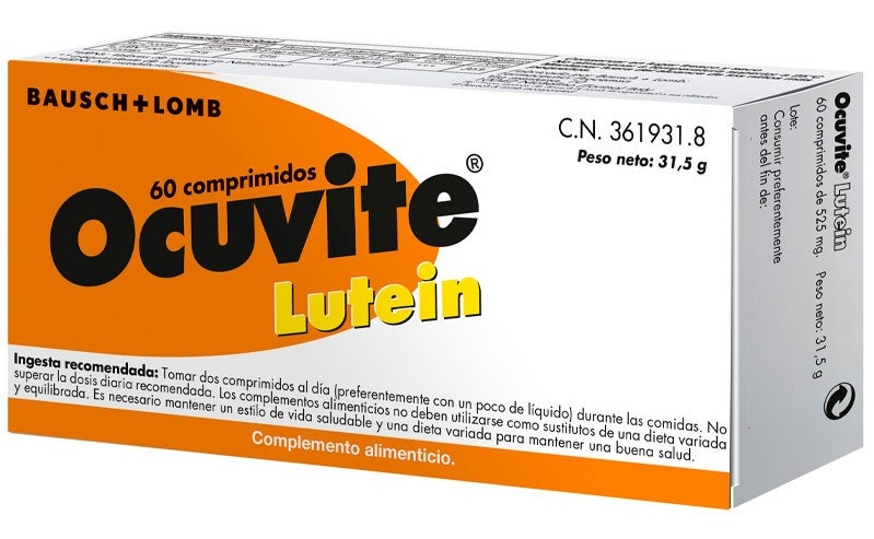 Bausch&Lomb Ocuvite Lutein 60 Comprimidos