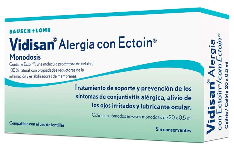 Bausch&Lomb Vidisan Alergia con Ectoína 20 Monodosis