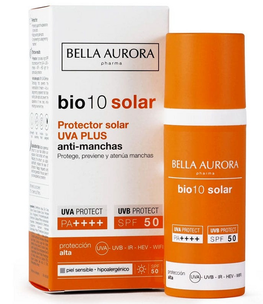 Bella Aurora Bio 10 Solar Antimanchas SPF50+ Piel Sensible 50 ml