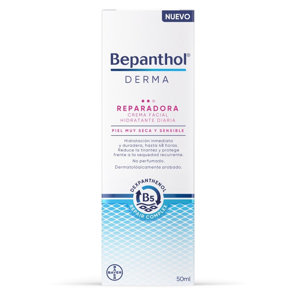 Bepanthol Derma Crema Facial Hidratante Diaria Reparadora 50ml