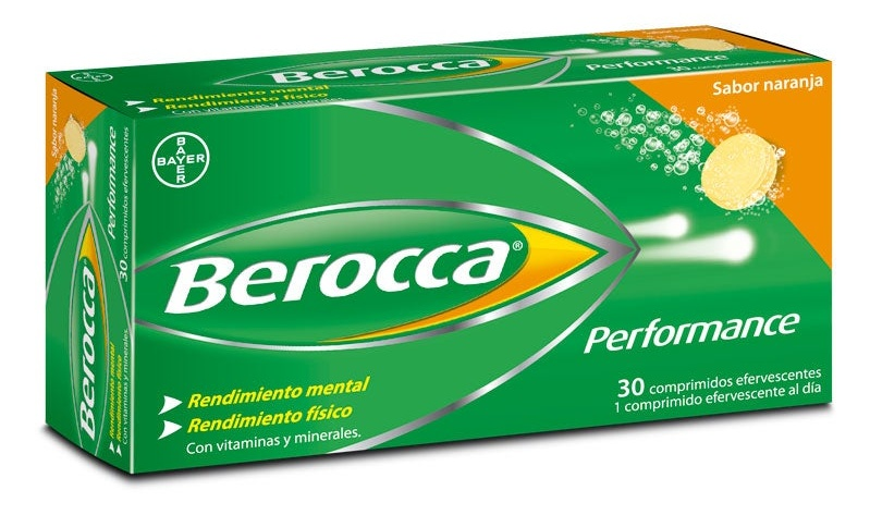 Berocca Performance Sabor Naranja Bayer 30 Comprimidos Efervescentes