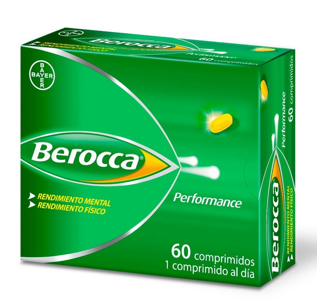 Berocca Performance Vitaminas y Rendimiento Bayer 60 Comprimidos