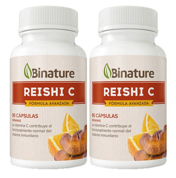 Binature Reishi y Vitamina C 2x90 Cápsulas