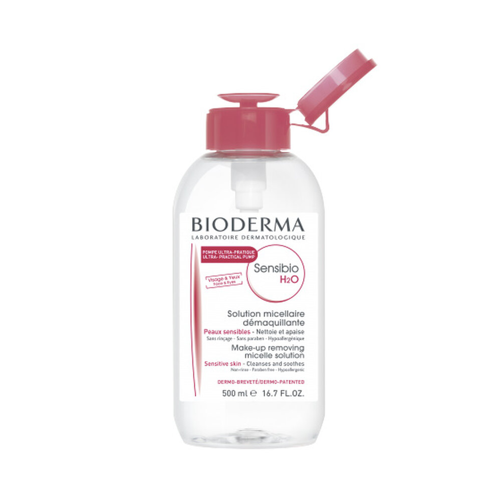 Bioderma Sensibio Solución micelar con dispensador PUMP 500 ml