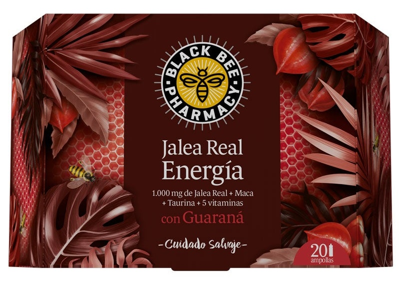 Black Bee Jalea Real Energía con Guaraná 20 Ampollas