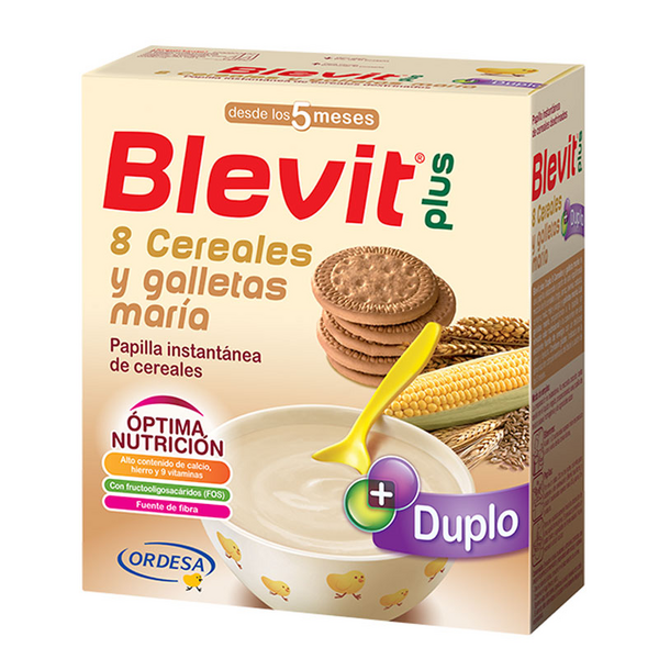 Blevit Plus  8 Cereales Y Galletas María 2x600 gr 5m