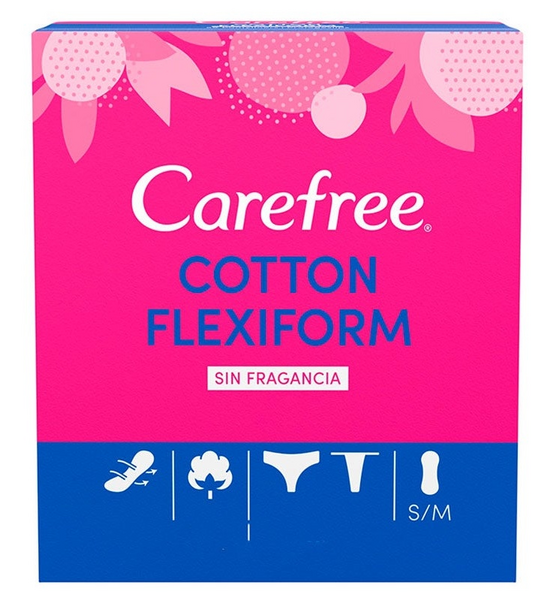 Carefree Protegeslip Cotton Flexiform 30 Uds