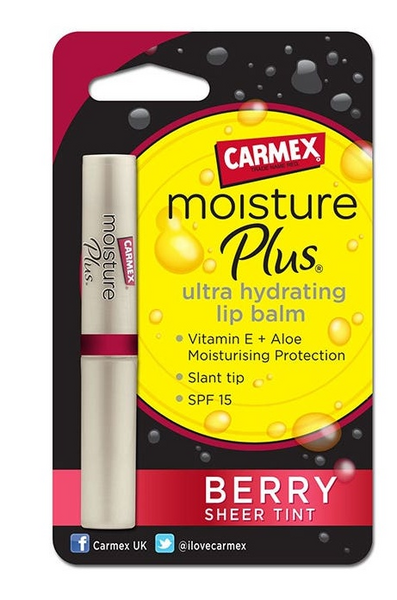 Carmex Moisture Plus Balsamo Labial Ultra Hidratante Berry Sheer Tint SPF15