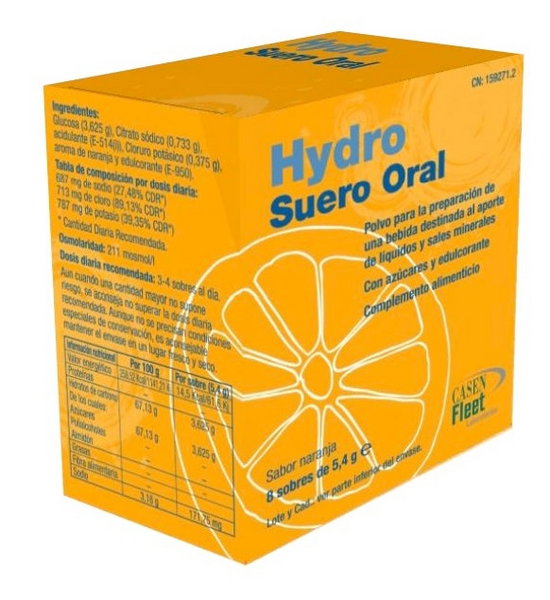 Casent fleet Hydro Suero Oral 8 Sobres