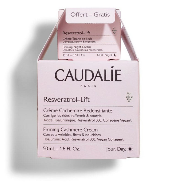 Caudalie Resveratrol-Lift Crema Cachemir 50ml + Tisana Noche 15 ml