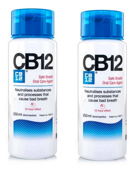 CB12 Solución contra la Halitosis 2x250 ml Menta