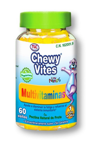 Chewy Vites Multivitaminas Niños TLC 60 Ositos de Goma