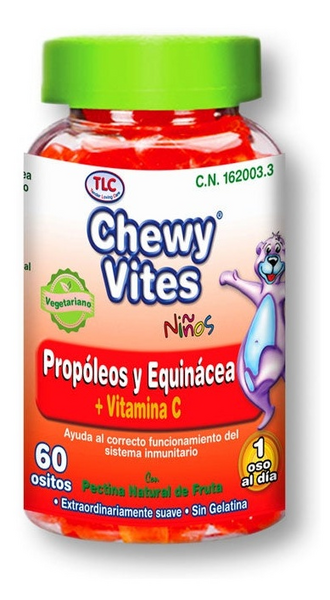 Chewy Vites Propóleo, Equinácea y Vitamina C Niños TLC 60 Uds