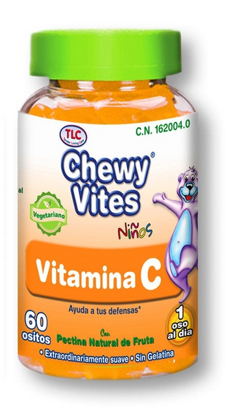 Chewy Vites Vitamina C Niños TLC 60 Ositos de Goma