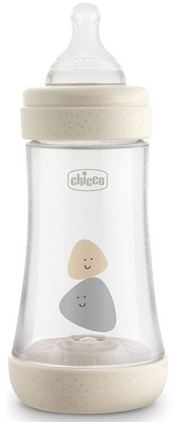 Chicco Biberón Perfect 5 +2m Silicona 240 ml Blanco