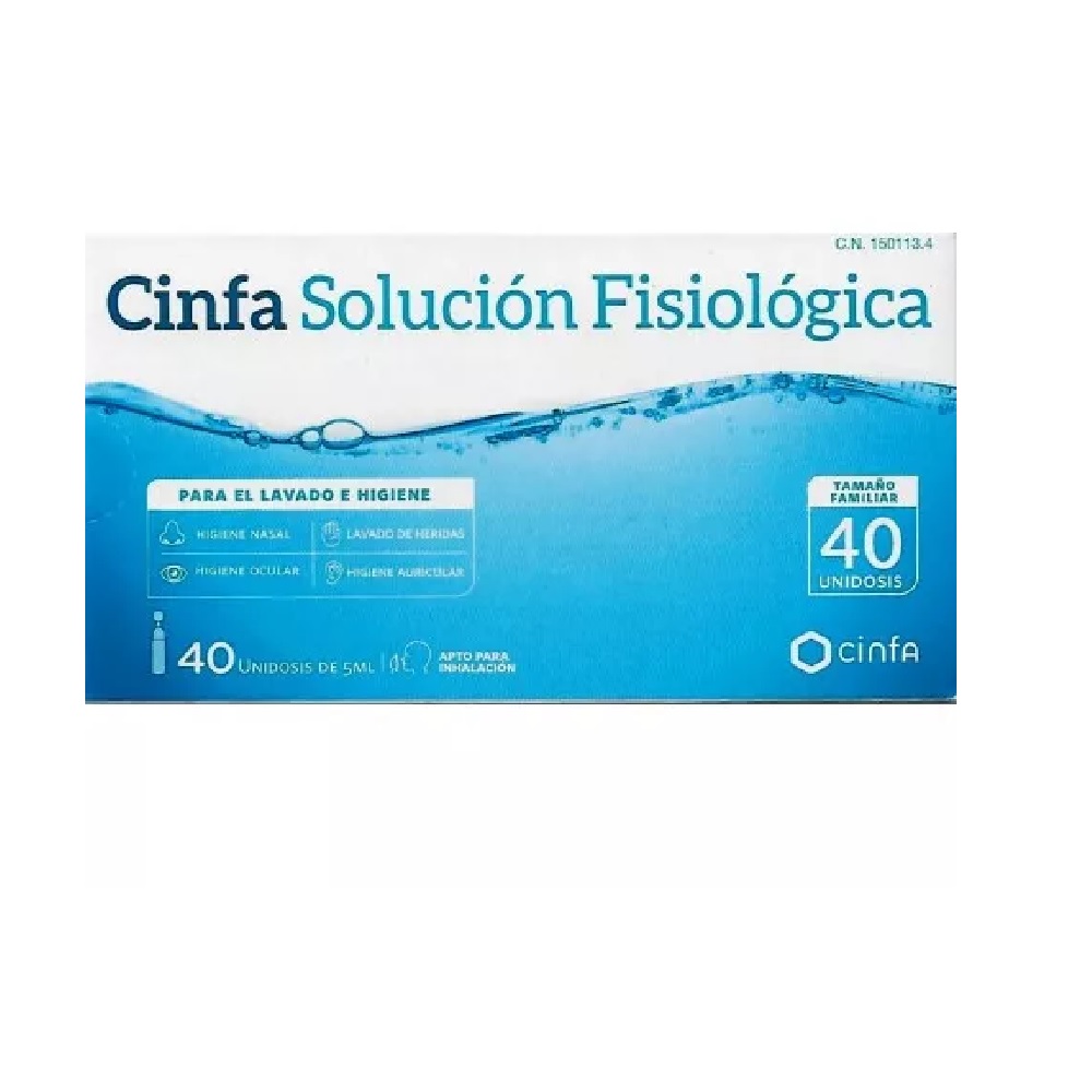 Cinfa solución fisiológica 40 unidosis