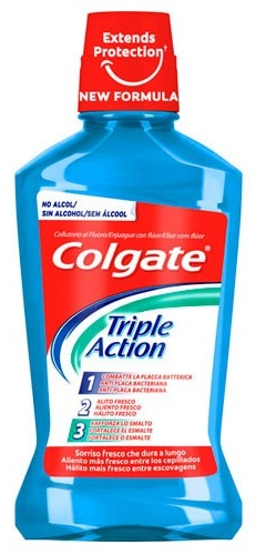 Colgate Triple Action Enjuague Bucal 500 ml