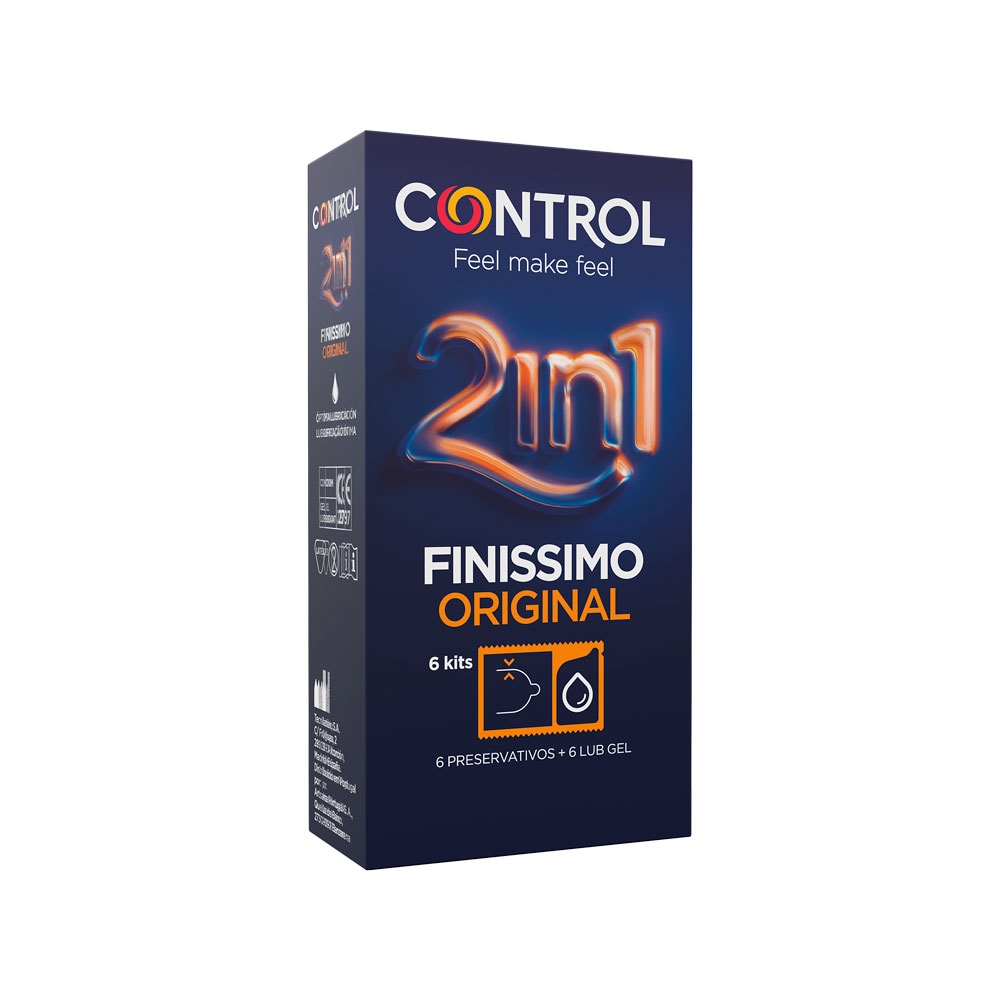Control Duo Finissimo 2 en 1 preservativos 6 unidades