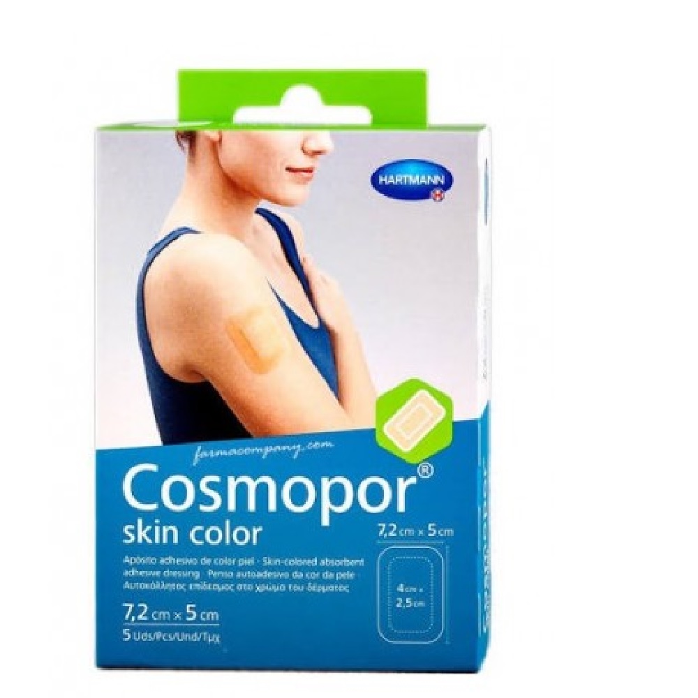 Cosmopor Skin Aposito Esteril Color 10 cm X 8 cm 5 Apósitos
