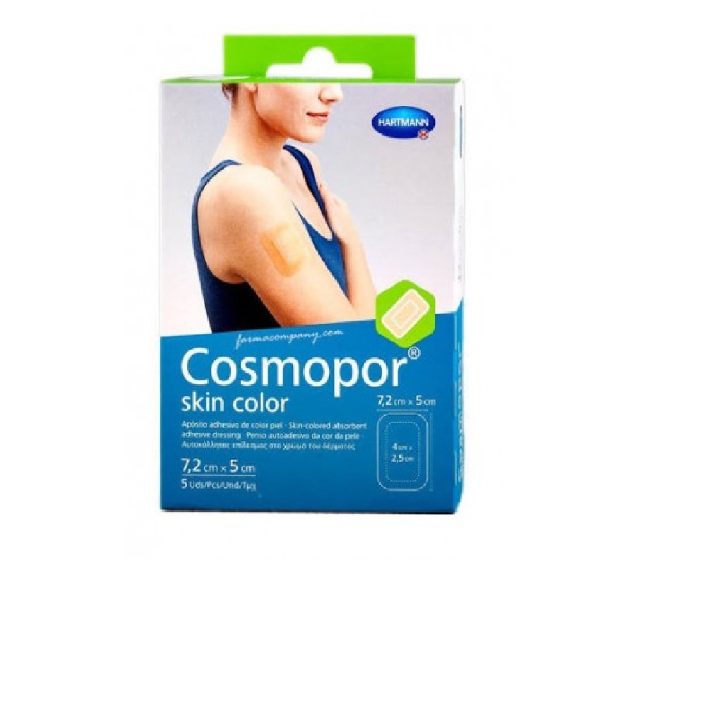 Cosmopor Skin Aposito Esteril Color 7.2 cm X 5 cm 5 apósitos