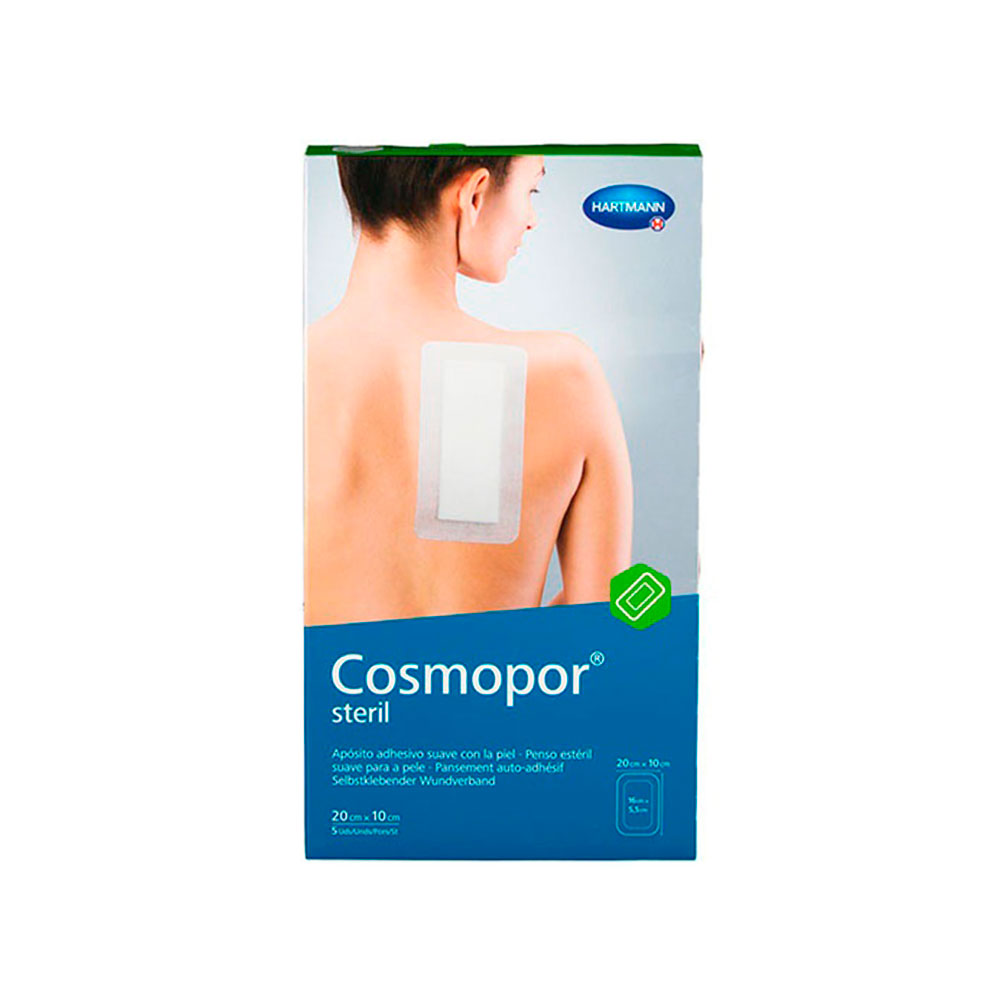 Cosmopor Steril Aposito Esteril 20 cm X 10 cm 5 apósitos