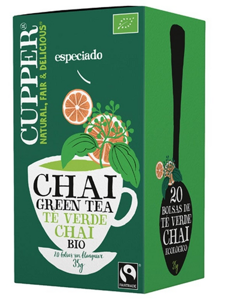 Cupper Chai Green Tea 20 Bolsitas