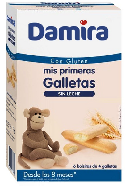 Damira Galletas sin Lactosa 24 Uds 8m+