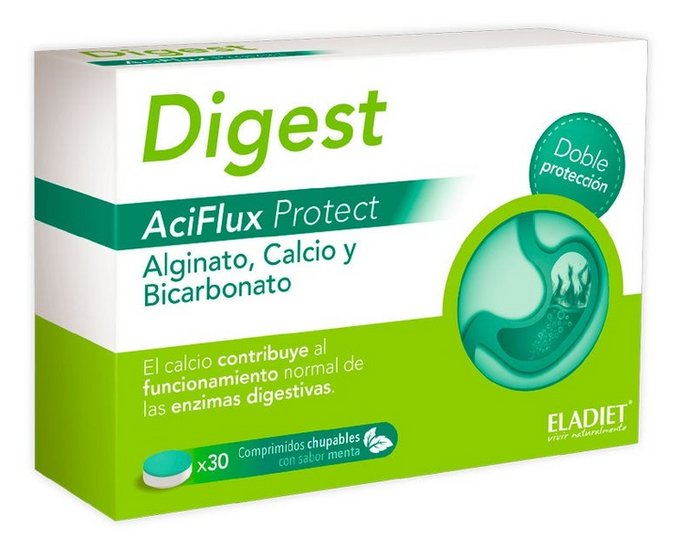 Digest Aciflux Protect Eladiet 30 Pastillas Sabor Menta