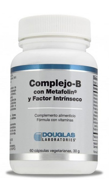 Douglas Laboratories Complejo-B con Metafolin y Factor Intríseco 60 Cápsulas Vegetales
