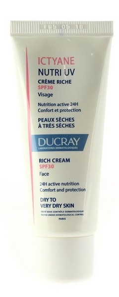 Ducray Ictyane Crema Rica Nutri UV SPF30 Pieles Secas a Muy Secas 40 ml