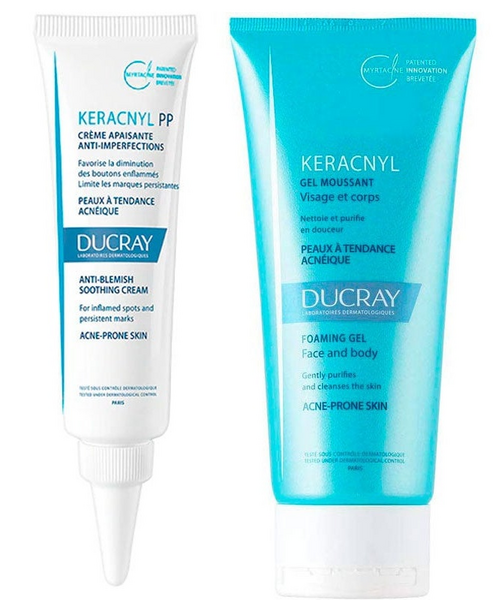Ducray Keracnyl PP Crema Anti Imperfecciones 30 ml + Gel Limpiador 200 ml
