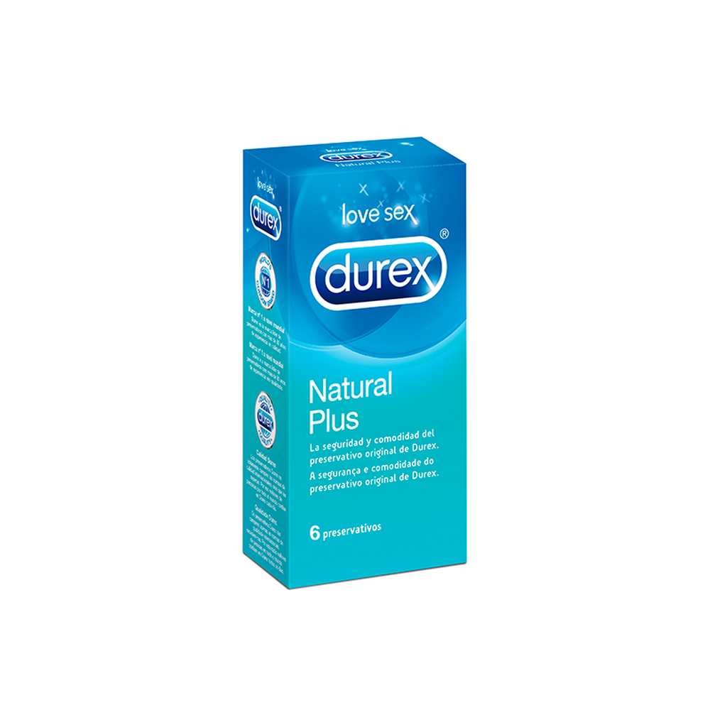Durex Natural Plus Comfort Preservativos 6 unidades