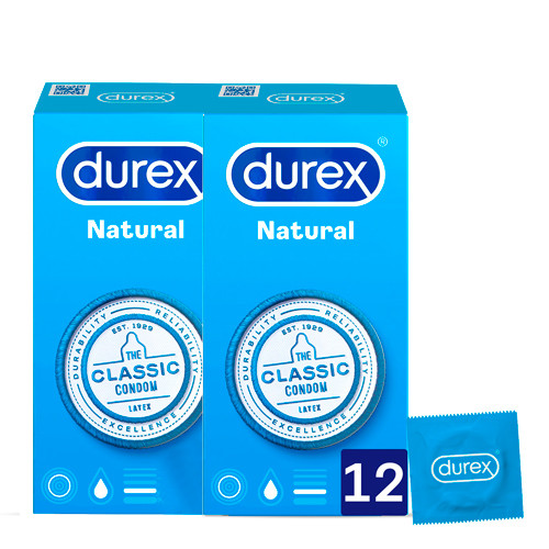 Durex Natural Preservativos 2x12 uds