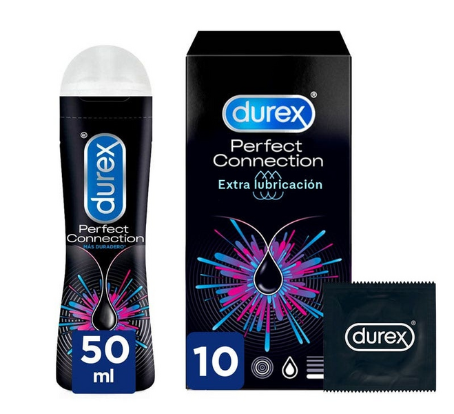 Durex Perfect Connection Preservativos 10 uds + Lubricante 50 ml