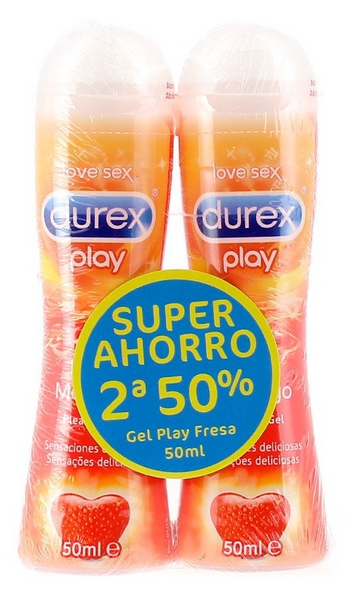 Durex Play Lubricante Fresa 2x50 ml