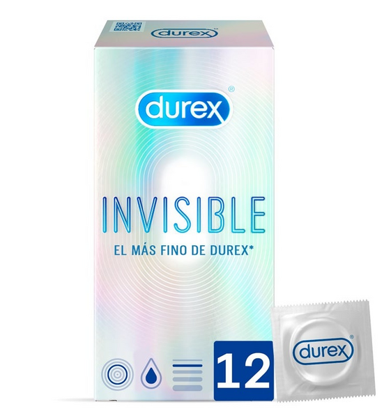 Durex Preservativos Invisibles Extra Sensitivos 12 Uds