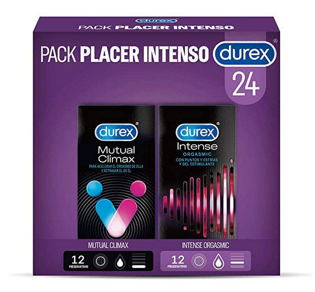Durex Preservativos Mutual Climax 12 Uds + Preservativos Intense 12 Uds