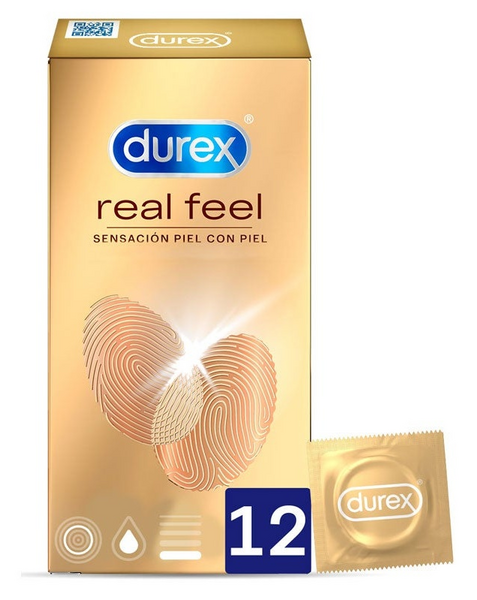 Durex Preservativos Real Feel 12 uds