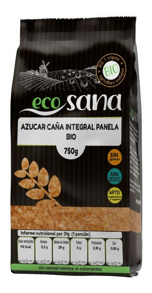 Ecosana Azúcar de Caña Integral Panela Bio 750 gr
