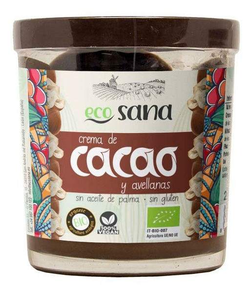 Ecosana Crema de Cacao y Avellanas 200 gr