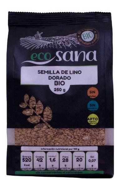 Ecosana Semilla Lino Dorado Bio 250 gr