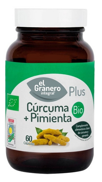 El Granero Integral Cúrcuma y Pimienta BIO 60 Cápsulas 440 mg