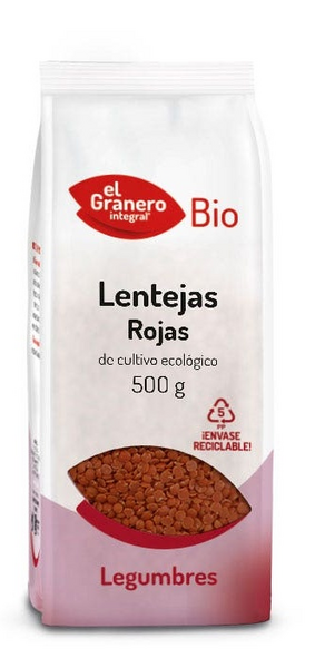 El Granero Integral Lentejas Rojas Bio 500 gr