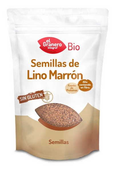 El Granero Integral Semillas de Lino Marrón Bio 500 gr