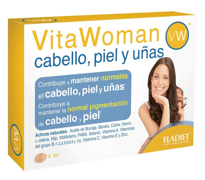 Eladiet Vita Woman Cabello, Piel y Uñas 30 comprimidos