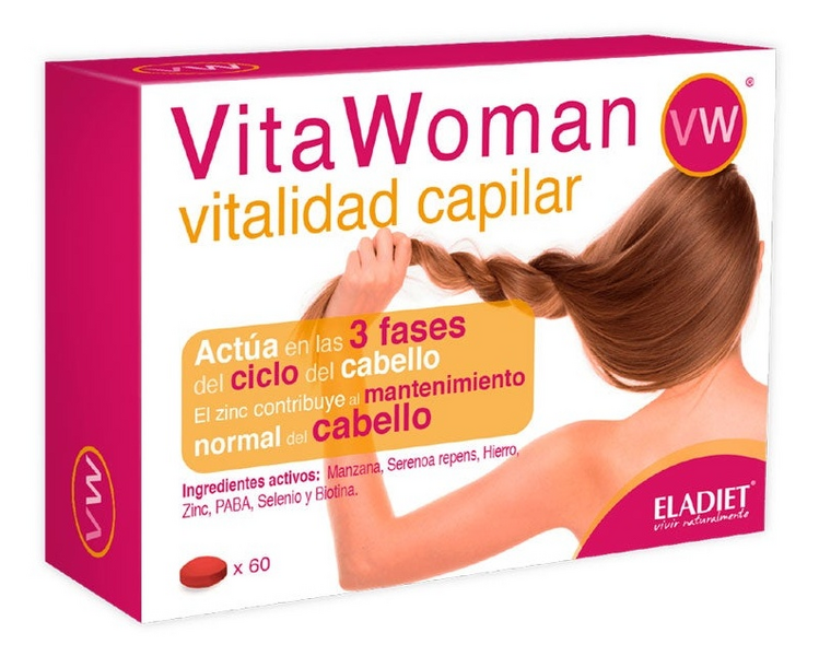 Eladiet Vita Woman Vitalidad Capilar 60 Comprimidos