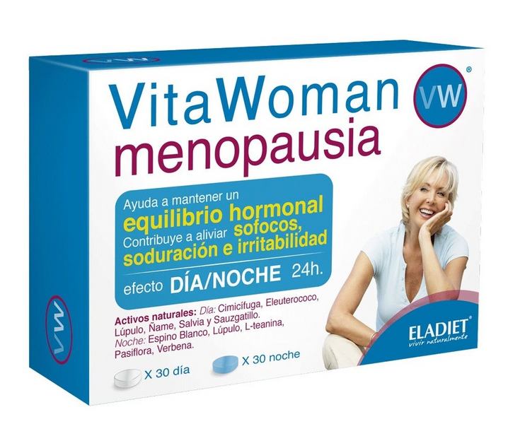 Eladiet Vitawoman Menopausia Día y Noche 60 Comprimidos