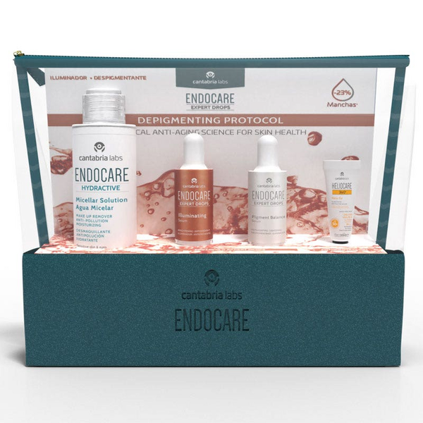 Endocare Expert Drops Despigmentante + Pigment Balance + Agua Micelar + Muestra Heliocare