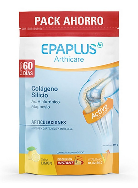 Epa-plus Colágeno + Silicio Epaplus Arthicare Sabor Limón 668 gr (60 Días)