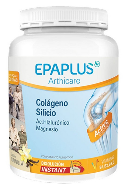 Epa-plus Epaplus Arthicare Colágeno Silicio + AcHialurónico+ Magnesio Sabor Vainilla 334 gr